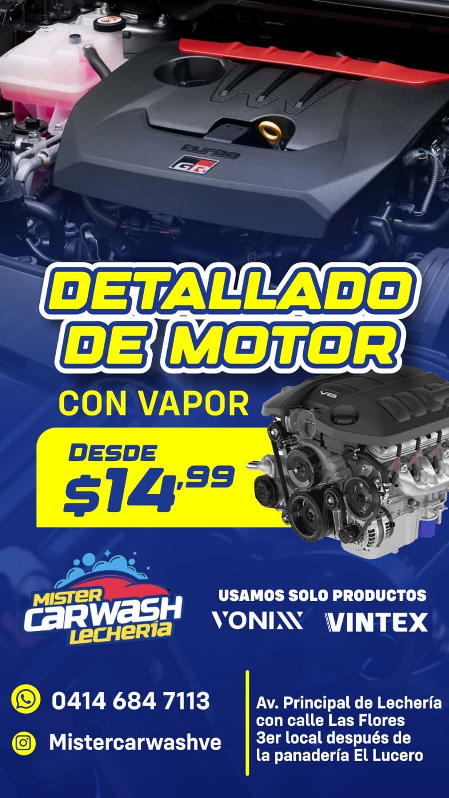 Detallado de Motor con Vapor